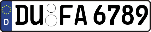 DU-FA6789