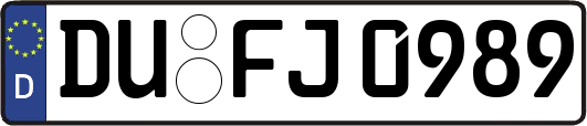 DU-FJ0989