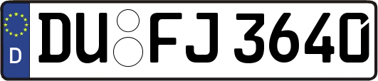 DU-FJ3640