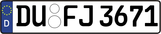 DU-FJ3671