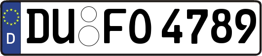 DU-FO4789