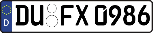 DU-FX0986