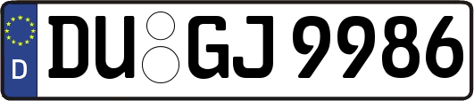 DU-GJ9986