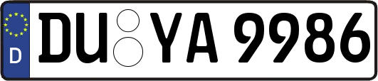 DU-YA9986
