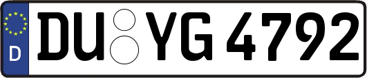 DU-YG4792