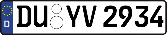 DU-YV2934
