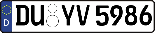 DU-YV5986
