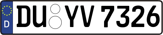 DU-YV7326