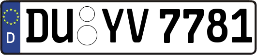 DU-YV7781