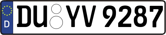 DU-YV9287