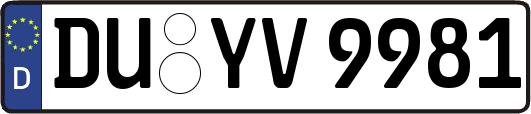 DU-YV9981