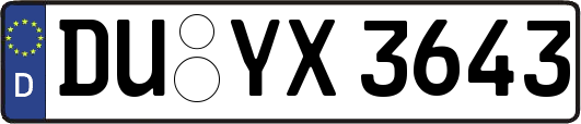 DU-YX3643