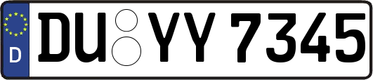 DU-YY7345
