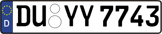 DU-YY7743