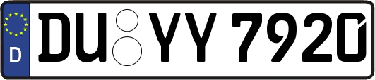 DU-YY7920