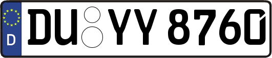 DU-YY8760