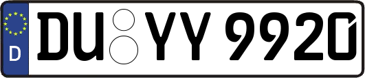 DU-YY9920