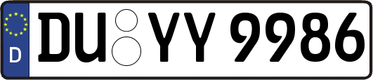 DU-YY9986