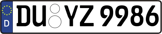 DU-YZ9986
