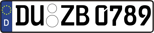 DU-ZB0789
