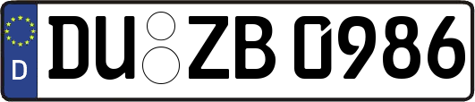 DU-ZB0986