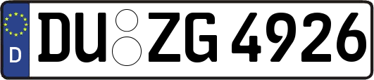 DU-ZG4926