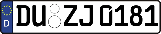DU-ZJ0181