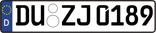 DU-ZJ0189