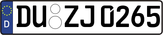 DU-ZJ0265