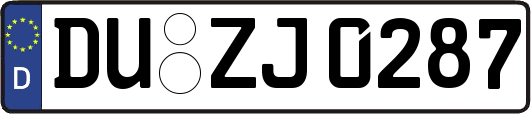 DU-ZJ0287