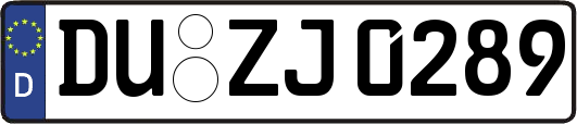 DU-ZJ0289