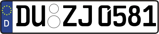 DU-ZJ0581