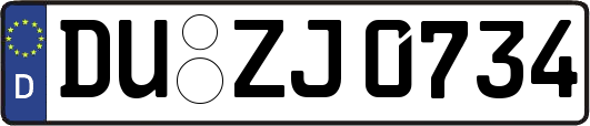DU-ZJ0734