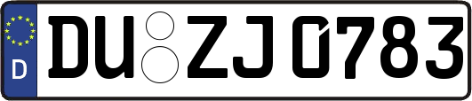 DU-ZJ0783