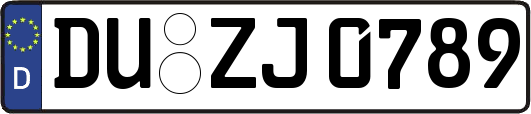 DU-ZJ0789