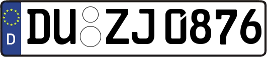 DU-ZJ0876