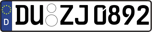 DU-ZJ0892