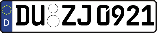 DU-ZJ0921
