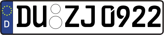 DU-ZJ0922