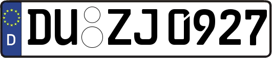 DU-ZJ0927
