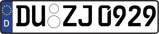 DU-ZJ0929