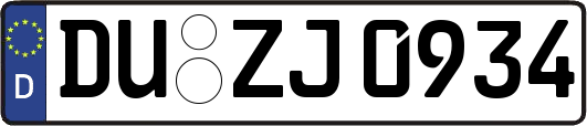 DU-ZJ0934