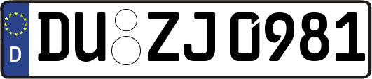 DU-ZJ0981