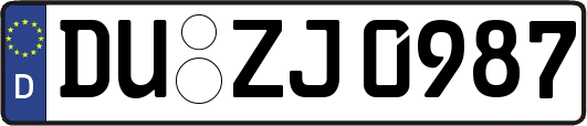 DU-ZJ0987
