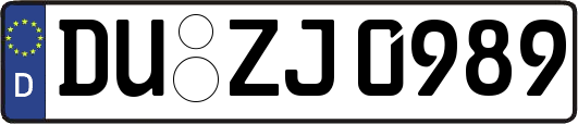 DU-ZJ0989