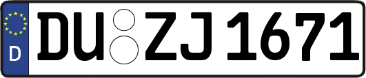 DU-ZJ1671