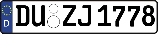 DU-ZJ1778