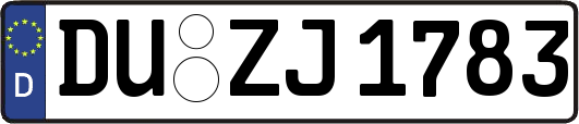 DU-ZJ1783