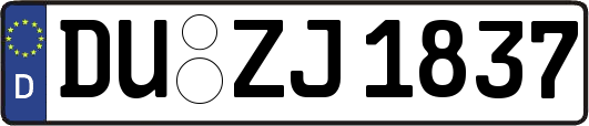 DU-ZJ1837