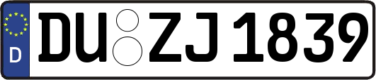 DU-ZJ1839